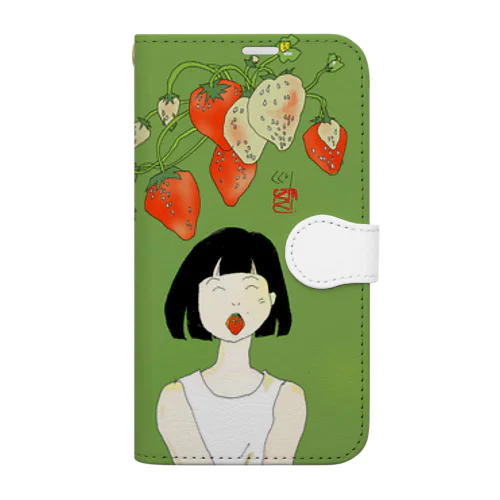 い・ち・ご Book-Style Smartphone Case