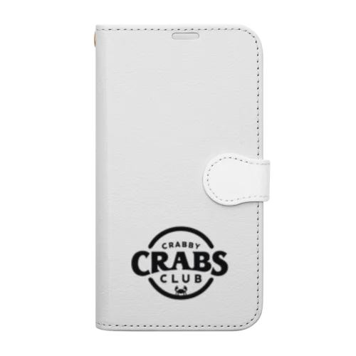 CRABBY CRABS CLUB シンプルロゴ Book-Style Smartphone Case