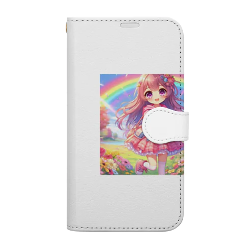 ロリ　少女　ピンク髪 Book-Style Smartphone Case