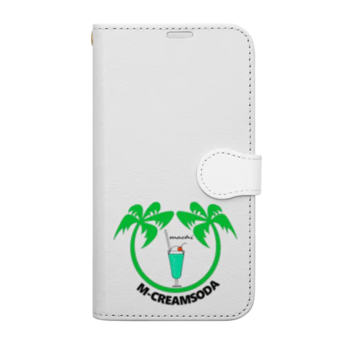 tropicalヤシ カラー 手帳型スマホケース