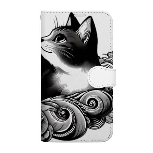 和柄猫 Book-Style Smartphone Case