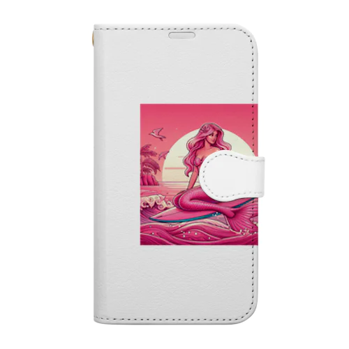 ピンク　セクシー　マーメイド Book-Style Smartphone Case