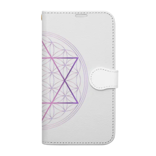 Fuchsia Purple 手帳型スマホケース