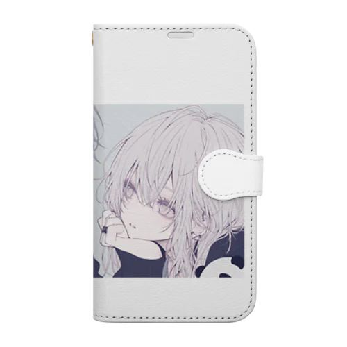 灰色のふたり Book-Style Smartphone Case