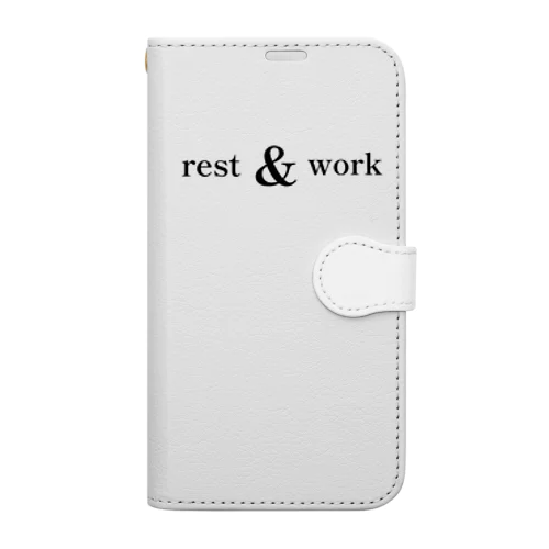 rest ＆ work 手帳型スマホケース