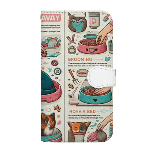 猫マニュアル Book-Style Smartphone Case