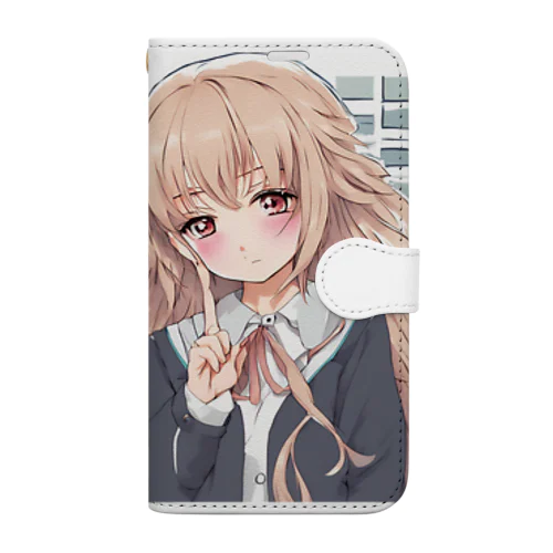 甘えん坊な女性 Book-Style Smartphone Case