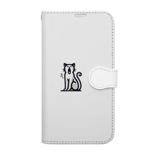 あくびネコ Book-Style Smartphone Case