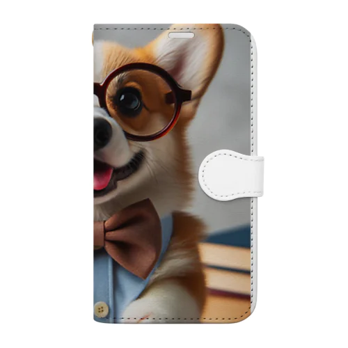 物知りシリーズ　コーギー犬 Book-Style Smartphone Case