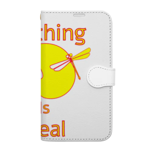 Nothing Is Real.（黄色） Book-Style Smartphone Case