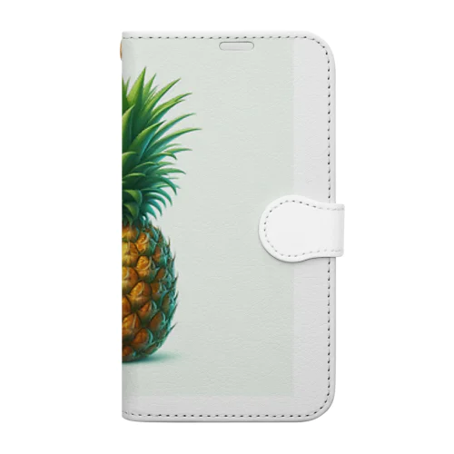 パイナップルな季節 Book-Style Smartphone Case