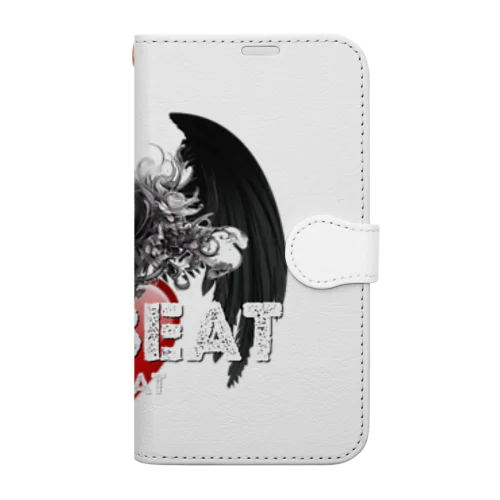 LOVE&BEAT スカル3" Book-Style Smartphone Case