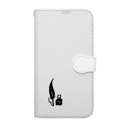 羽ペン Book-Style Smartphone Case