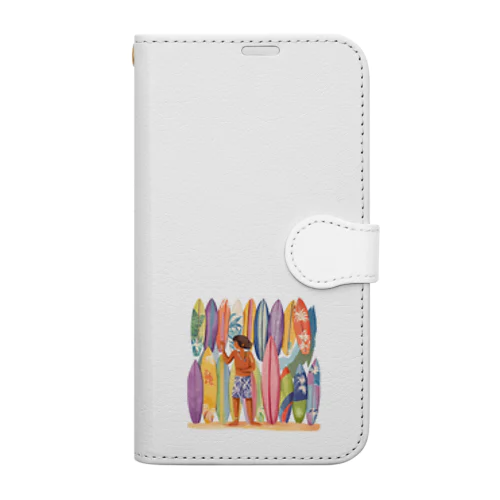 サーフボードとロコ（男の子バージョン） Book-Style Smartphone Case