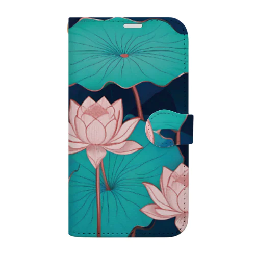 蓮の花 Book-Style Smartphone Case