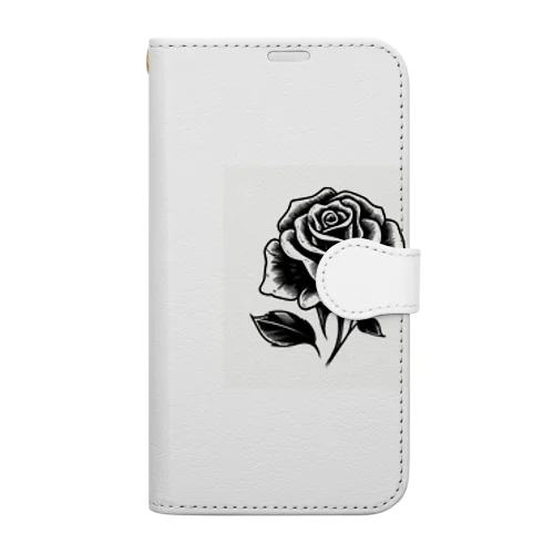 黒い花3 Book-Style Smartphone Case