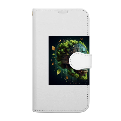 SKULL031 Book-Style Smartphone Case