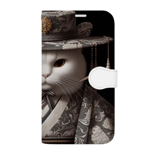 猫殿の風雅 Book-Style Smartphone Case