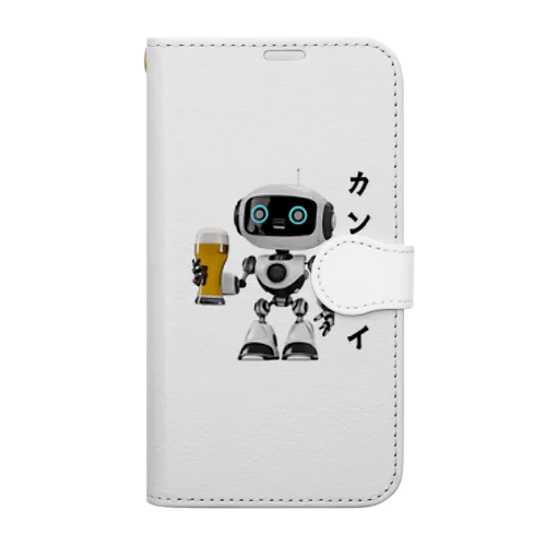 乾杯ロボくん Book-Style Smartphone Case