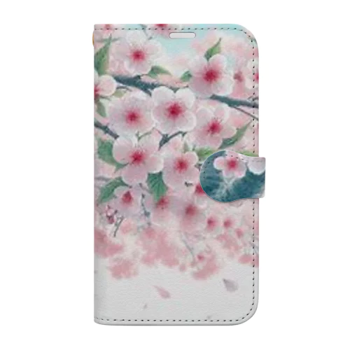 「春風景グッズ」 Book-Style Smartphone Case