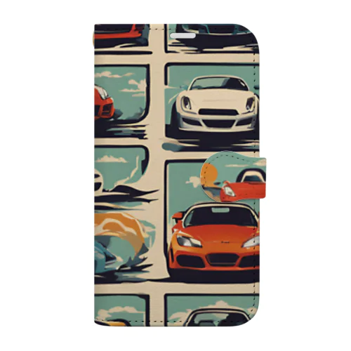 煌めく車たち Book-Style Smartphone Case