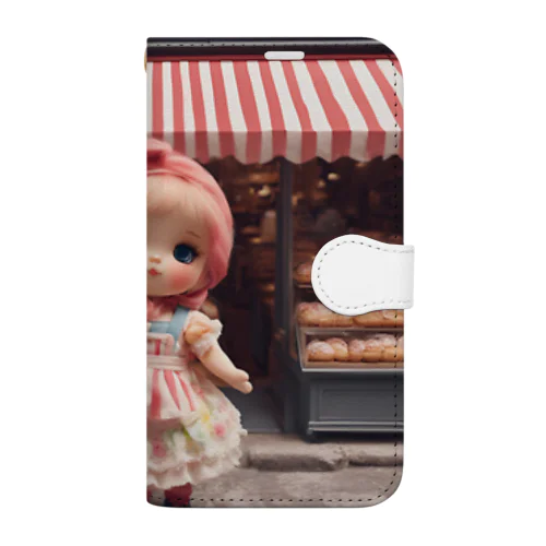 🥐ブーランジェリー🍞女の子🌺 Book-Style Smartphone Case