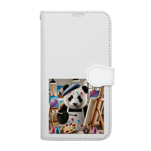 絵描きのパンダ君 Book-Style Smartphone Case