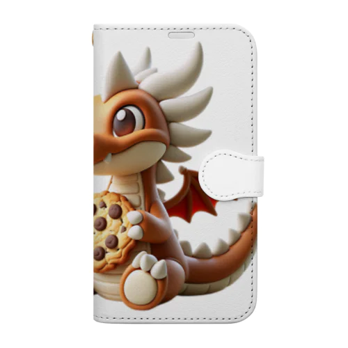 ドラゴンとビスケット Book-Style Smartphone Case