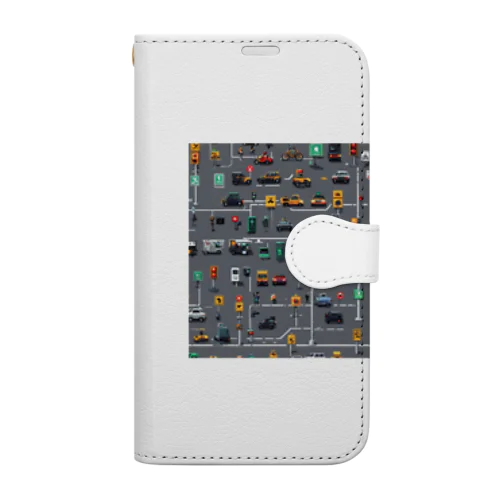 「道路マップ迷路」 Book-Style Smartphone Case