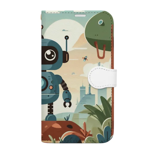 ほのぼのロボ3 Book-Style Smartphone Case