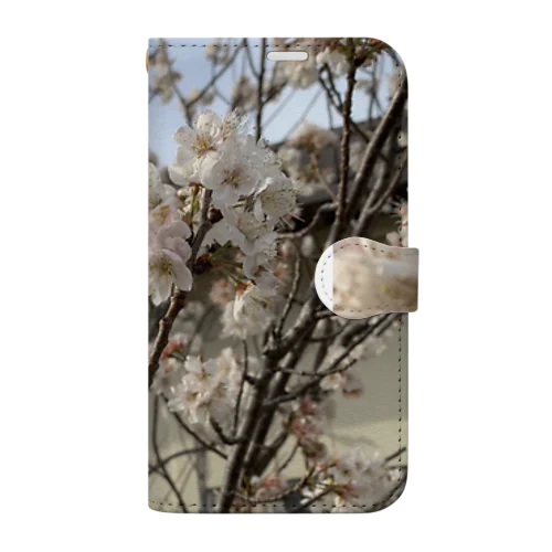 桜 手帳型スマホケース