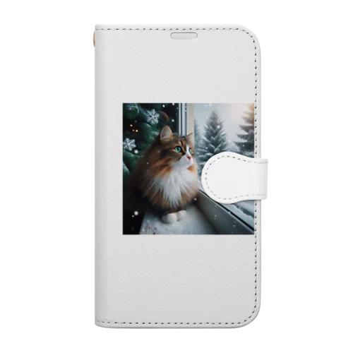 ノルウェージャンフォレストキャット　Tシャツ　クリアファイル　パーカー Book-Style Smartphone Case