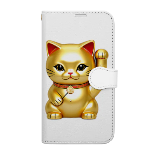 金運猫 Book-Style Smartphone Case