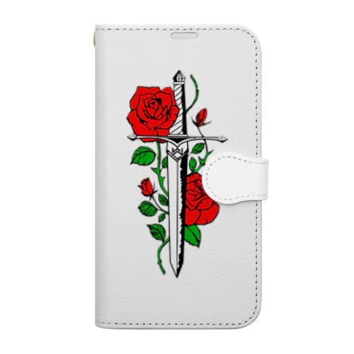 micyorina 「logo」RED 一部しんのすけ Book-Style Smartphone Case