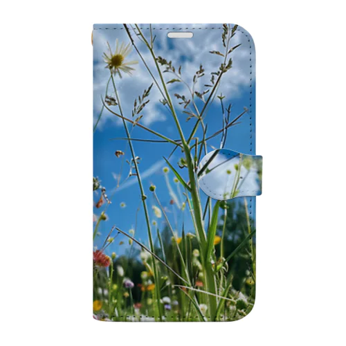 色々な草花 Book-Style Smartphone Case