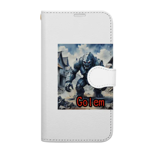 モンスターシリーズ（リアル）：Golem 手帳型スマホケース