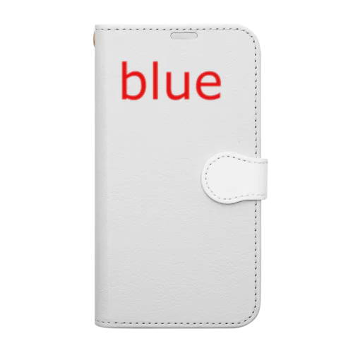 blue 手帳型スマホケース