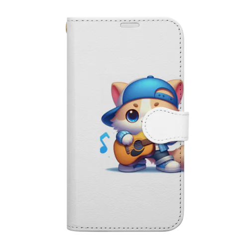 にゃんこ🐱のリズムにノッテ🎵 Book-Style Smartphone Case