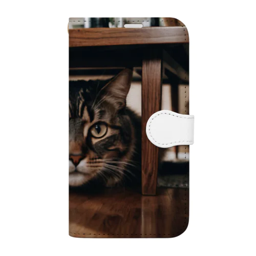 隠れる猫 Book-Style Smartphone Case