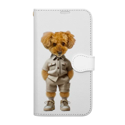 愛犬コスチューム：健太＠トイプー Book-Style Smartphone Case