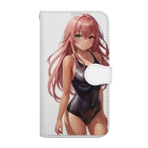 スクール水着 Book-Style Smartphone Case