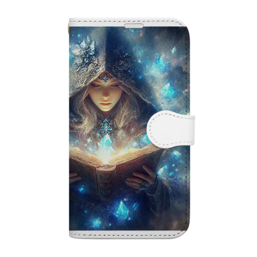 魔導書を詠む魔女 Book-Style Smartphone Case