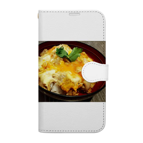 美味しい比内鶏の親子丼！ Book-Style Smartphone Case