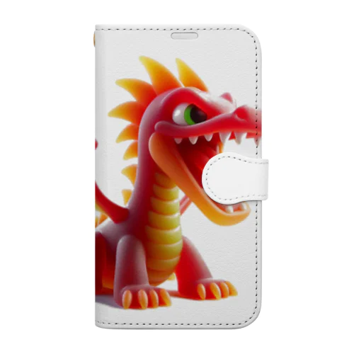 ドラゴングミ食べよぉ Book-Style Smartphone Case