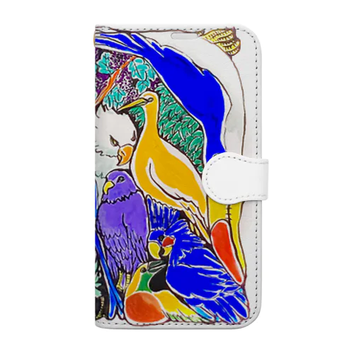 トリ鳥とり Book-Style Smartphone Case