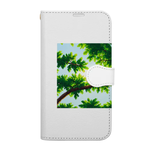 立っている木の枝 Book-Style Smartphone Case