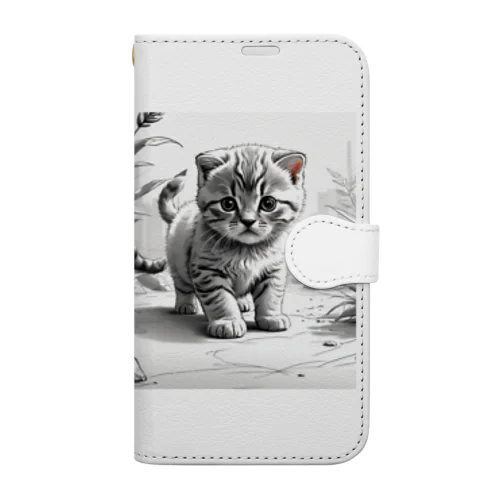 子猫の散歩 Book-Style Smartphone Case