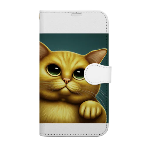 金色の猫 Book-Style Smartphone Case