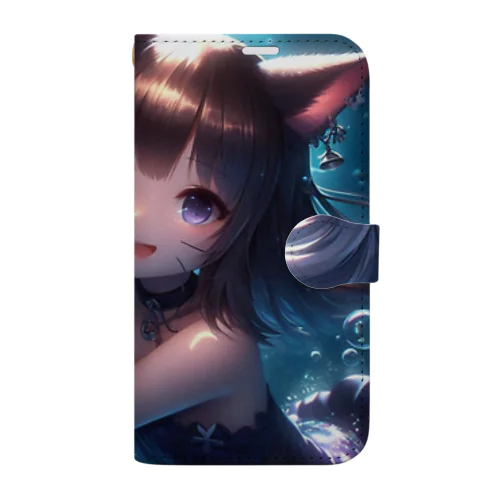 猫耳少女00080 Book-Style Smartphone Case