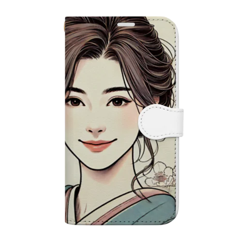 アジアンビューティーデザイン０3 Book-Style Smartphone Case